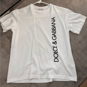 Dolce & Gabbana Boys White Logo Crewneck T-Shirt size 11/12